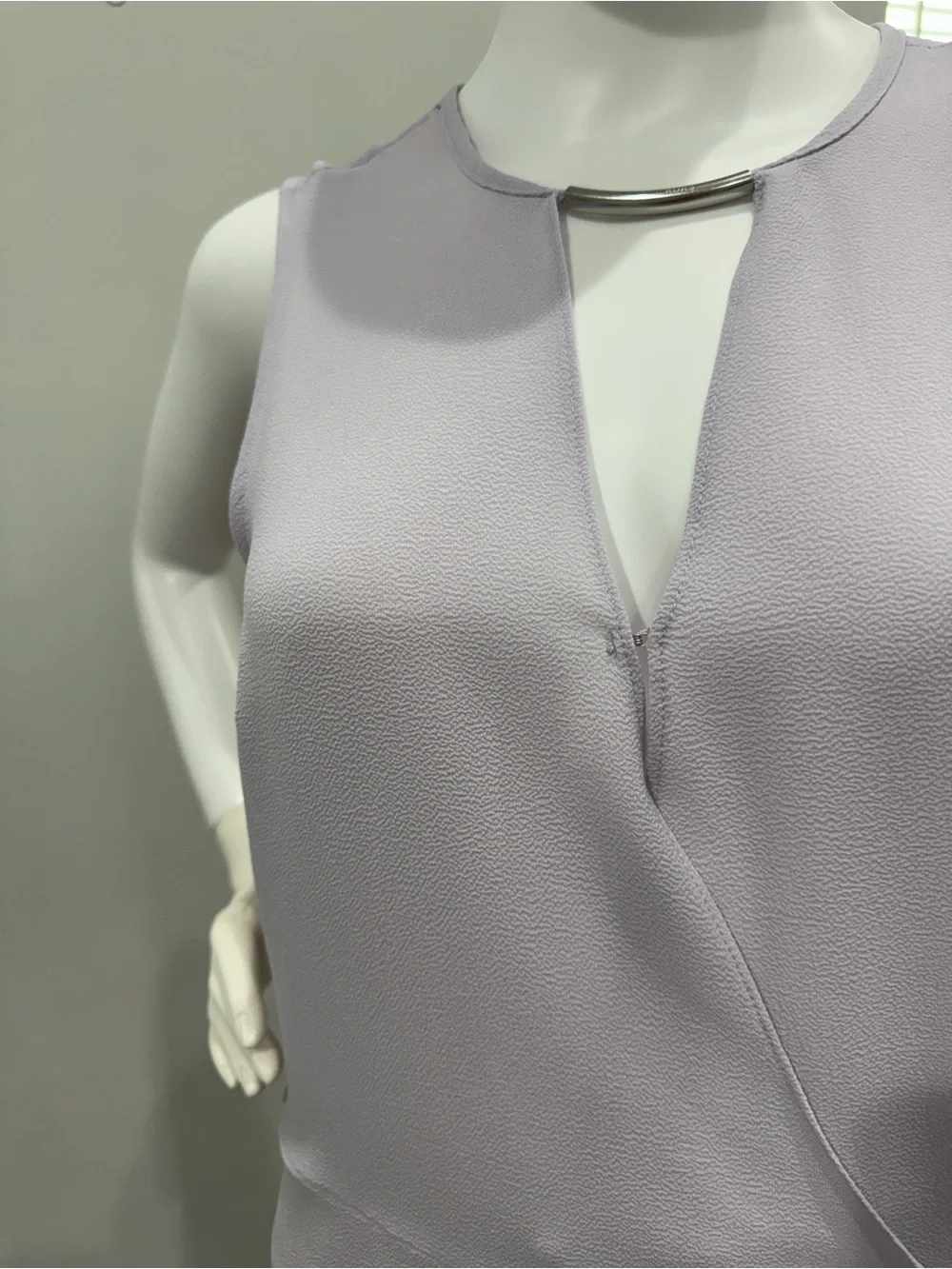 Michael Kors Sleeveless Lavender Tie-Side Wrap Camisole